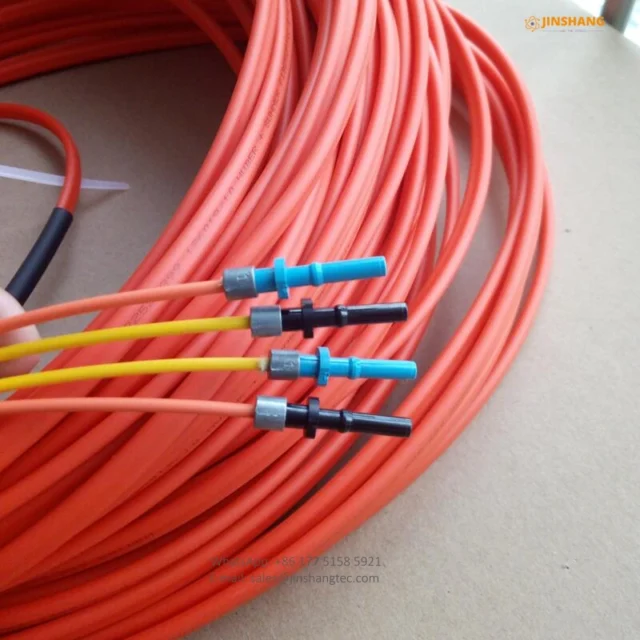 Versatile Link (V-pin) 200 230µm Fiber Optical Cable patch cord for power system