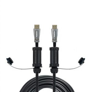 Amoured AOC HDMI Cable waterproof hybrid active fiber 8K 4K 48Gbps for outdoor rental and staging
