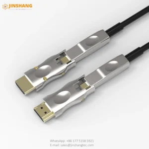 Detachable AOC 2-in-1 HDMI Cable Active Fiber Optics 48G 8K 4K EMI Free for conduit