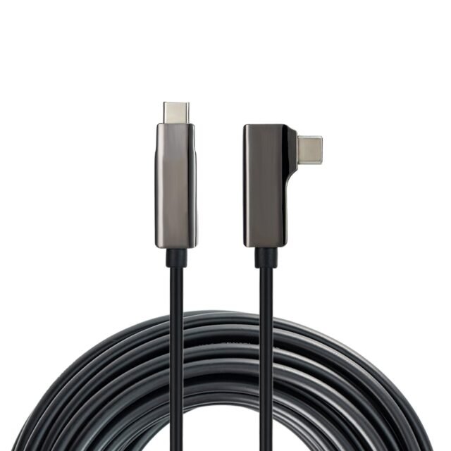 90-Degree USB-C Active Optical Cable for VR Headsets - Changzhou Jinshang Electronic Technology Co., Ltd.