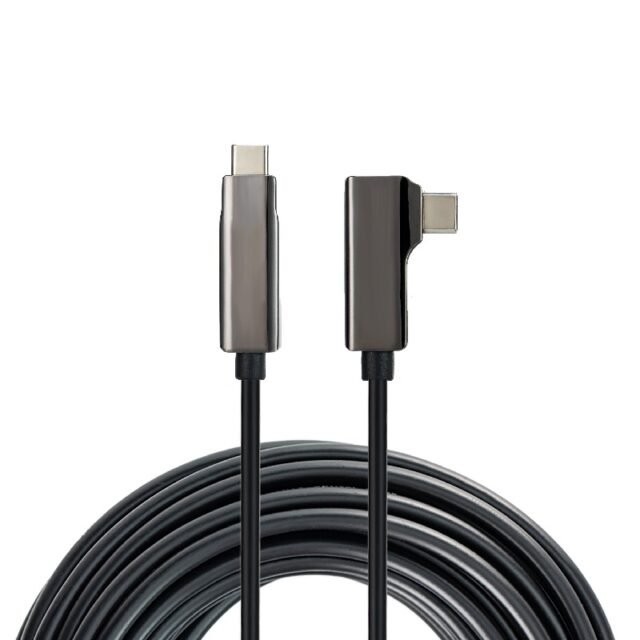 90 degree usb c active optical cable for vr headsets original images 02 - Changzhou Jinshang Electronic Technology Co., Ltd.