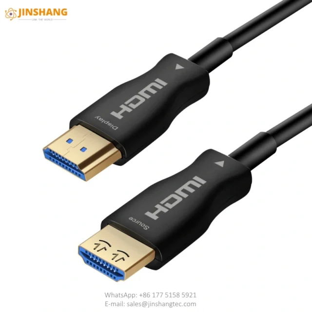 Black Braided 4K HDMI Active Optical Cable - Changzhou Jinshang Electronic Technology Co., Ltd.
