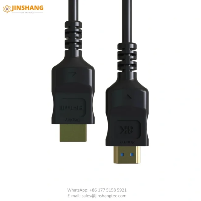 Black Molded 8K HDMI 2.1 Active Optical Cable - Changzhou Jinshang Electronic Technology Co., Ltd.