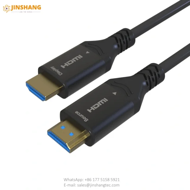 Classic Black 8K HDMI 2.1 Active Optical Cable - Changzhou Jinshang Electronic Technology Co., Ltd.