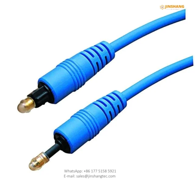 FEV-FO507 Blue Molded Toslink Digital Optical Audio Cable - Changzhou Jinshang Electronic Technology Co., Ltd.