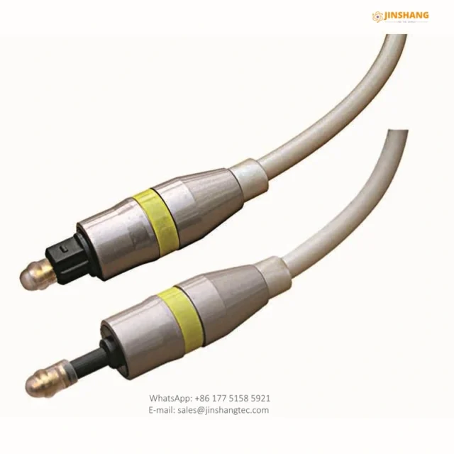 FEV-FO517 Silver Toslink Cable with Color Identification Rings - Changzhou Jinshang Electronic Technology Co., Ltd.