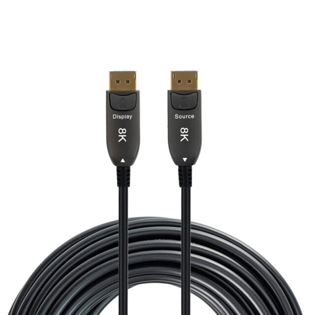 Gray Slim DisplayPort Active Optical Cable - Changzhou Jinshang Electronic Technology Co., Ltd.