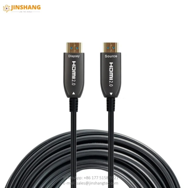 HDMI 2.0 Marked Black HDMI Active Optical Cable - Changzhou Jinshang Electronic Technology Co., Ltd.