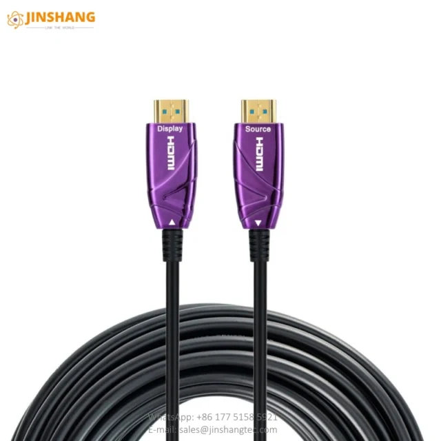Purple Aluminum HDMI Active Optical Cable - Changzhou Jinshang Electronic Technology Co., Ltd.