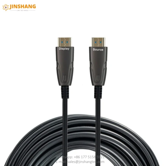 Rugged Black HDMI Active Optical Cable - Changzhou Jinshang Electronic Technology Co., Ltd.