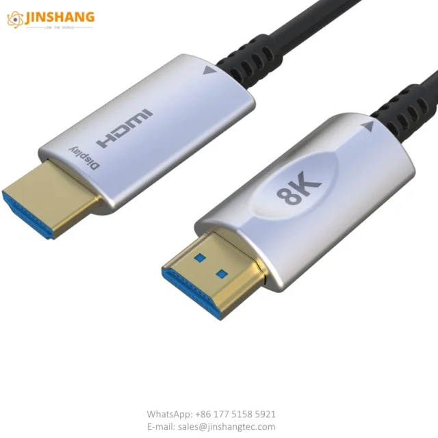 Silver 8K HDMI 2.1 Active Optical Cable - Changzhou Jinshang Electronic Technology Co., Ltd.