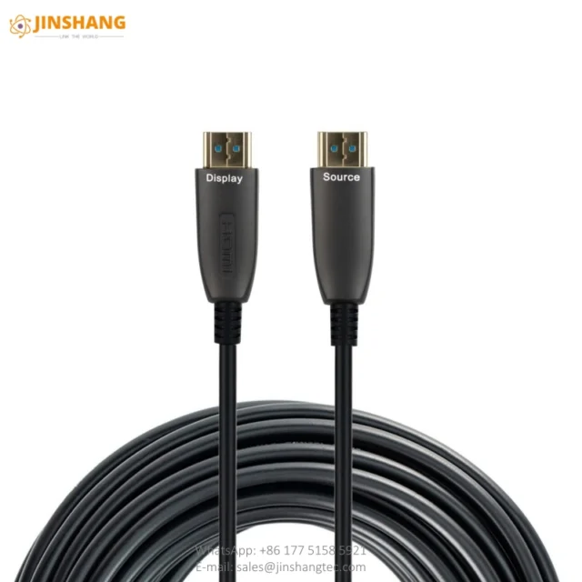 Smooth Black HDMI Active Optical Cable - Changzhou Jinshang Electronic Technology Co., Ltd.