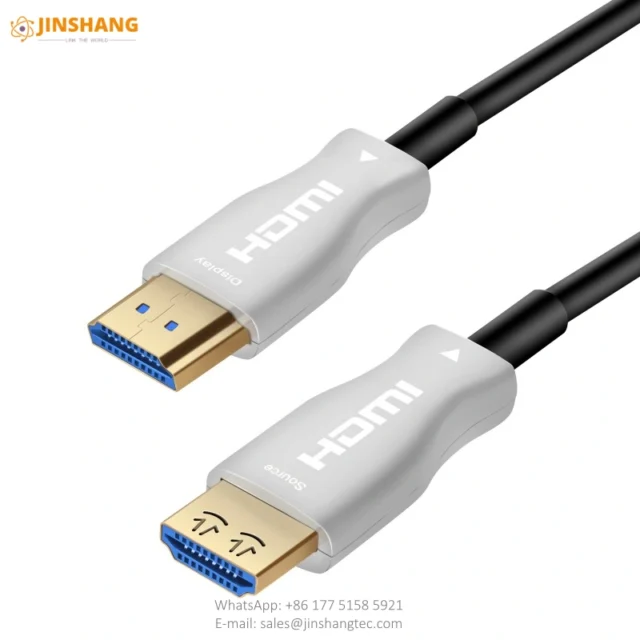 White Braided 4K HDMI Active Optical Cable - Changzhou Jinshang Electronic Technology Co., Ltd.