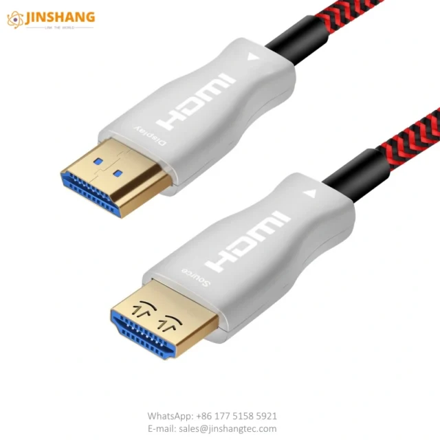 White Braided 8K HDMI 2.1 Active Optical Cable - Changzhou Jinshang Electronic Technology Co., Ltd.