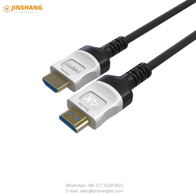 White Metal 4K HDMI Active Optical Cable - Changzhou Jinshang Electronic Technology Co., Ltd.