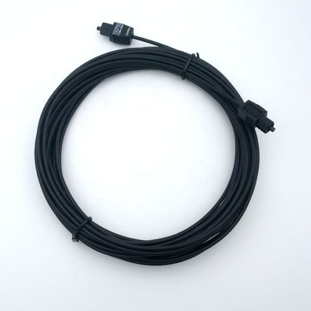 Detail of Toshiba TOCP155 POF patch cord connector