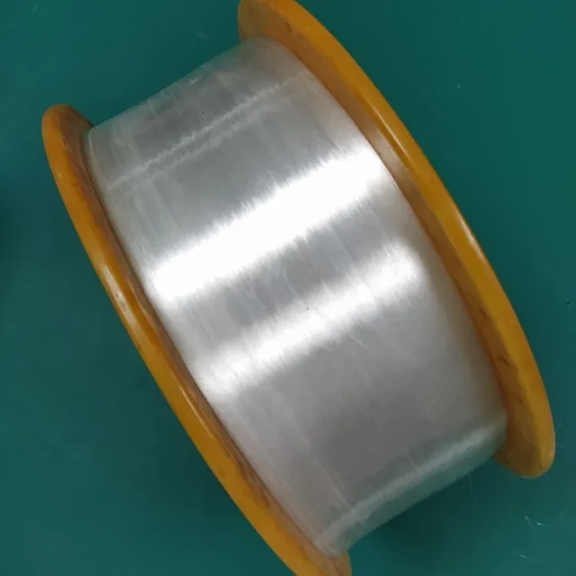 Asahi Kasei DB-175 0.175mm fine clear PMMA bare fiber on orange-flange spool