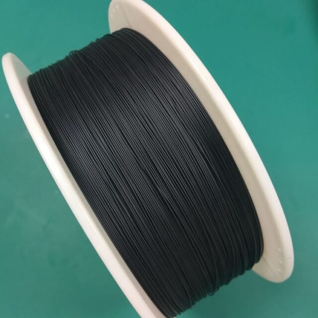 Blue jacketed Asahi DC POF cable coil