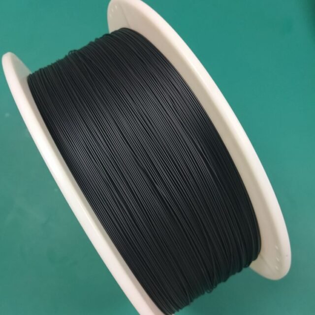 Black PVC-jacketed Asahi TCV POF cable coil