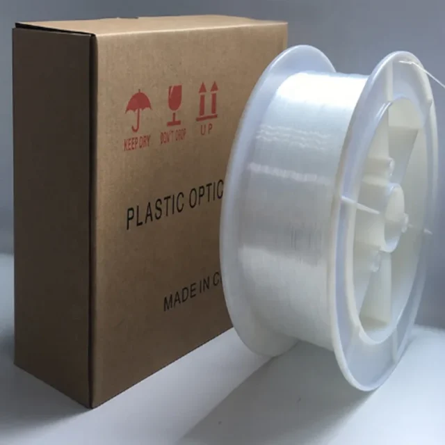 Asahi Kasei TB-1000 1.0mm clear PMMA bare end-glow fiber on reel