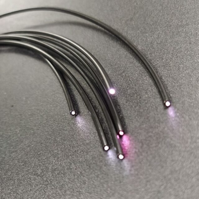 Black PE 0.75mm POF cable product shot