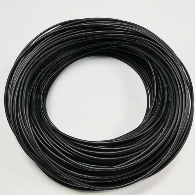 1.0mm core black POF cable routing