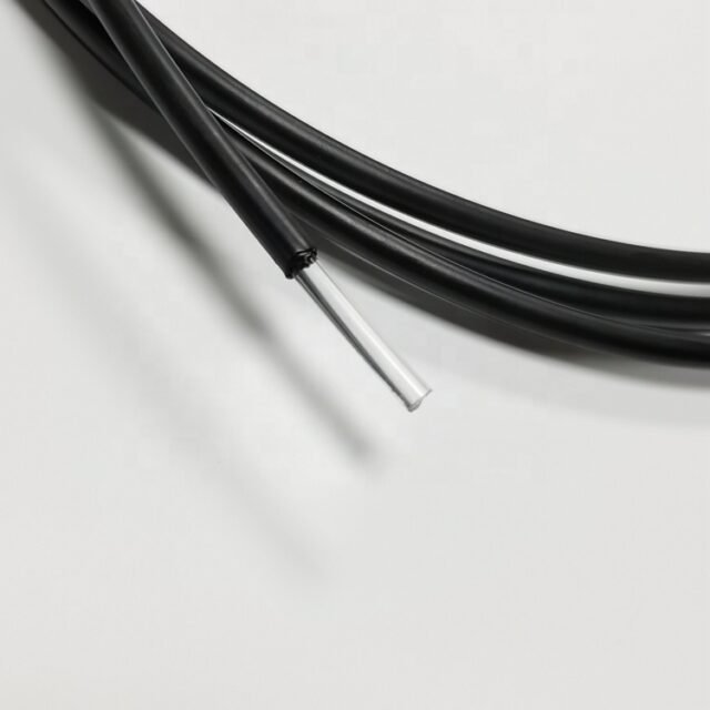 Black PE simplex POF cable coil