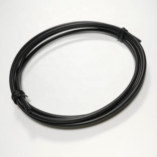 Reel of black simplex POF cable