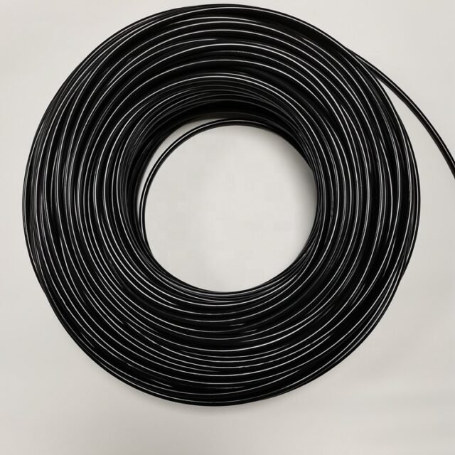 End glow black fiber bundle lit at tips