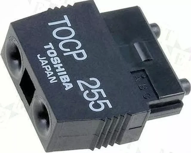 Toshiba JIS F07/F05 TOCP duplex POF connector, front view