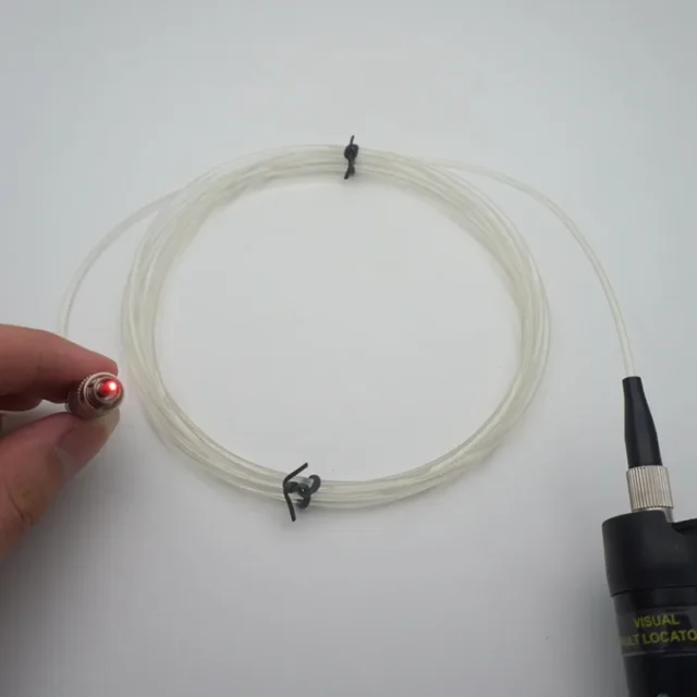 FC Transparent Large-Core POF Jumper, Ceramic Ferrule - connector detail
