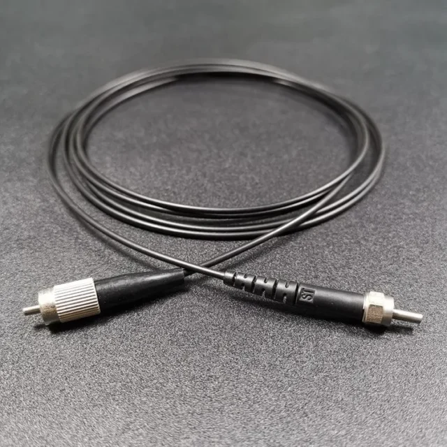 FSMA905 to FC POF Patch Cord, 1 mm Core, 2.2 mm Black PE - product view