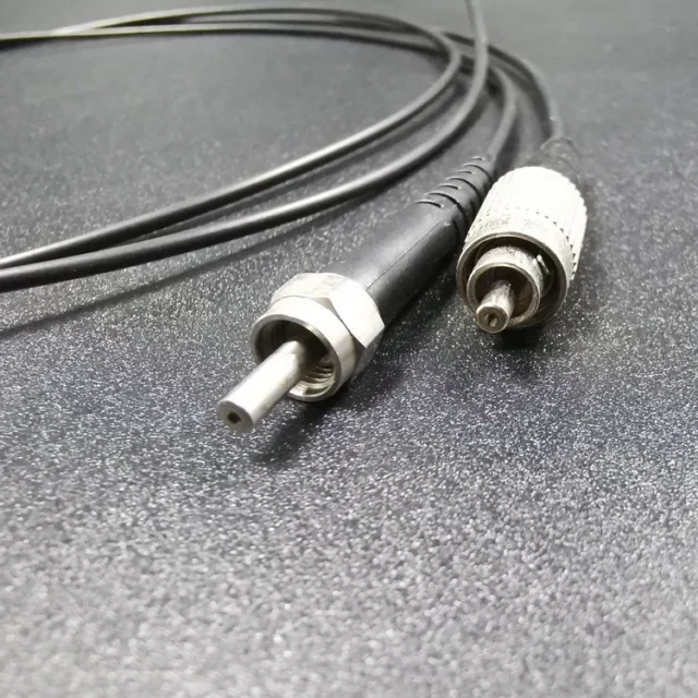 FSMA905 to FC POF Patch Cord, 1 mm Core, 2.2 mm Black PE - connector detail