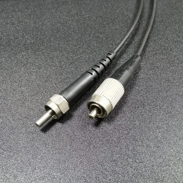 FSMA905 to FC POF Patch Cord, 1 mm Core, 2.2 mm Black PE - cable assembly