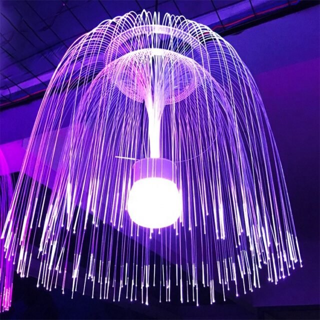 Jellyfish fiber light group installation