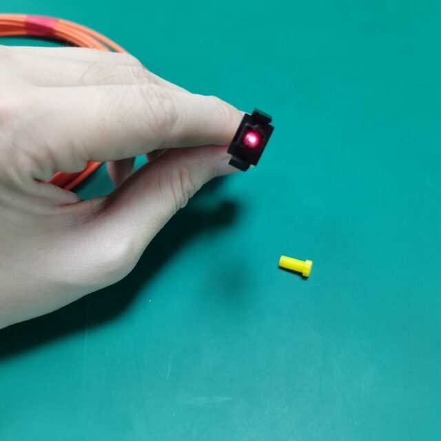 Orange CF-1001 cord coiled in anti-static bag