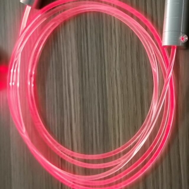 6mm RGB solid core side glow fiber optic cable