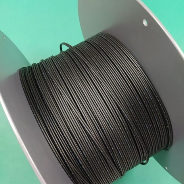 Black Mitsubishi Eska SH-grade bundle POF cable wound on a plastic spool