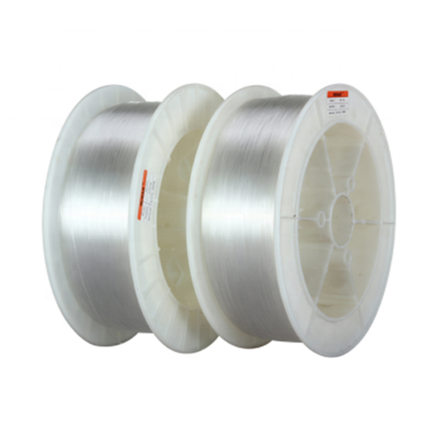 Three spools of clear 1.0mm bare PMMA fiber