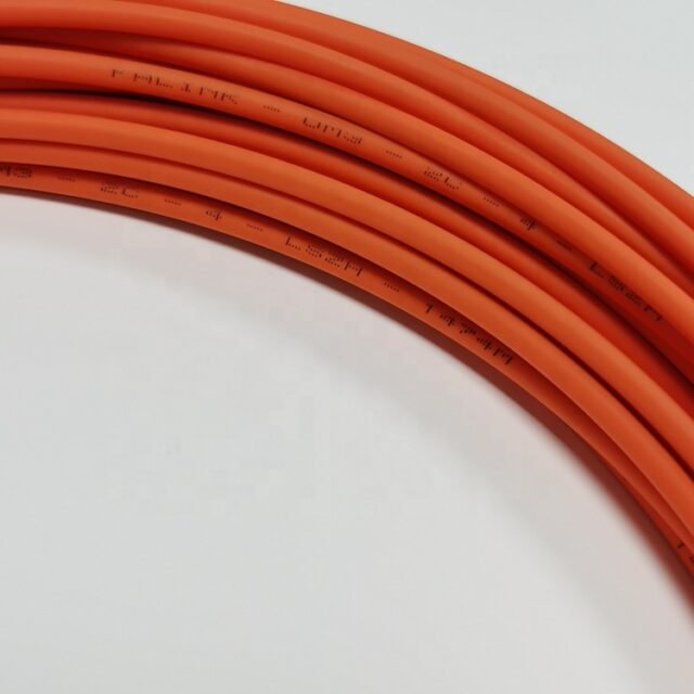 Orange QG-G50-2C PMMA POF industrial jumper coiled