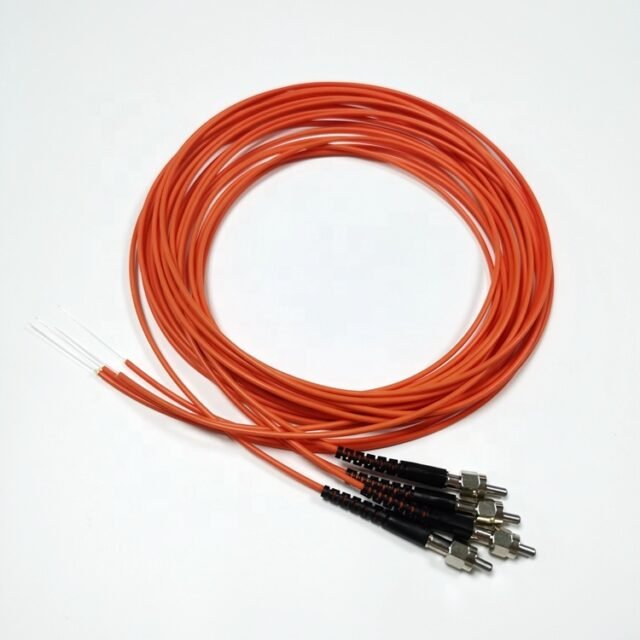 Orange SMA905 medical fiber pigtail