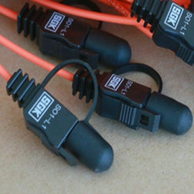 Orange HCS/PCF duplex SGK patch cord