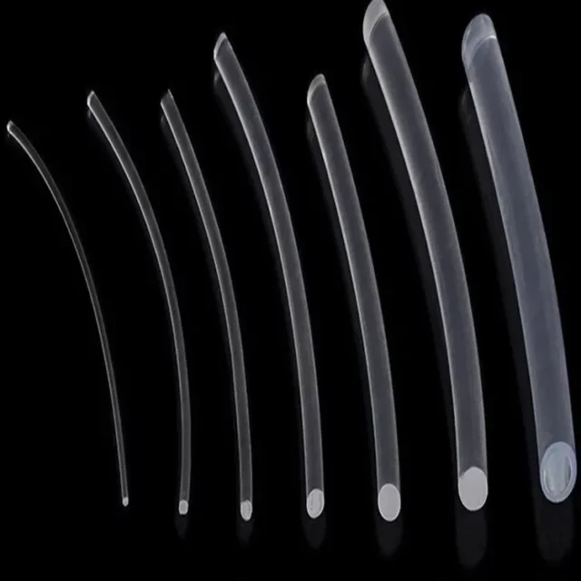 Side glow fiber diameter guide