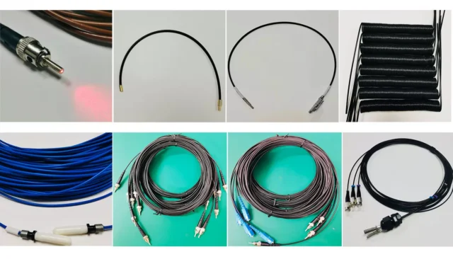 Collage of supplied fiber optic connector assemblies