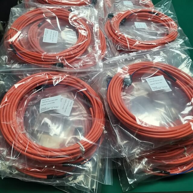 Orange-jacketed TOCP200 cable