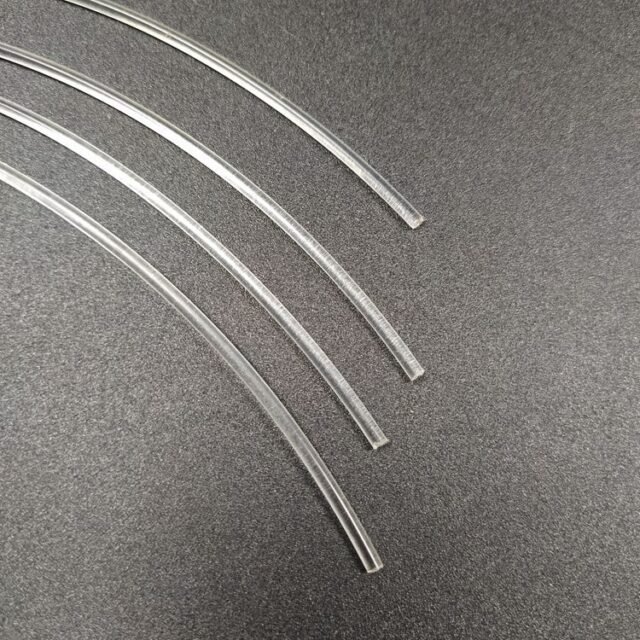 Clear unlit PMMA fibres of different diameters